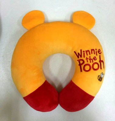 迪士尼 小熊維尼 Winnie the Pooh 可愛造型頸枕 飛行枕 午安枕 正版授權