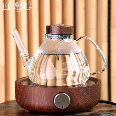 廠家出貨臺灣宜龍電陶爐煮茶器玻璃陶瓷茶壺具探測感溫小型茶爐套裝EILONG