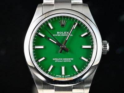 [現貨] ROLEX 勞力士 277200 OP Perpetua 全新24/07現貨 綠面 31mm LRK559 124300 126000