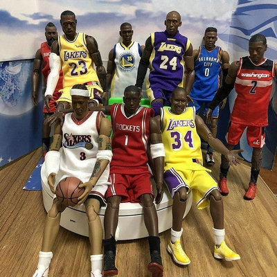 【現貨精選】NBA 可動 籃球明星 科比 喬丹 詹姆斯盒裝手辦人偶紀念品公仔模型#促銷 #