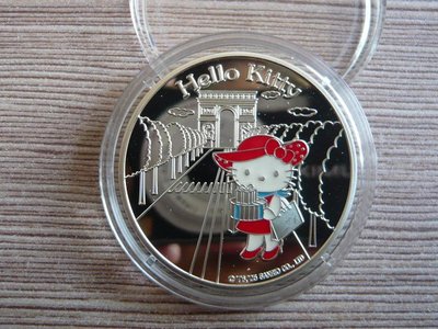 【海寧潮現貨】法國2005年Hello Kitty在法國紀念彩銀幣