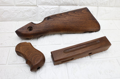 [01] THOMPSON M1A1 湯普森 實木 套件 FOR WE / CYBERGUN ( 教父二戰衝鋒槍卡賓槍