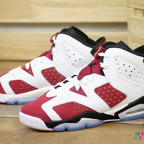 球鞋補習班NIKE AIR JORDAN 6 RETRO GS CARMINE OG 胭脂紅女384665-106