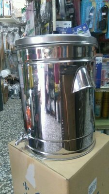 【綠海生活 】 附發票 龍印茶桶( 28cm/17L/單層,無保溫 ) 金龍茶桶 白鐵茶桶 不銹鋼茶桶