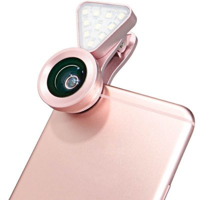 【勁昕科技】新款LIEQI LQ-035 美肌燈 廣角鏡 微距 補光燈 LQ-035 iPhone7 6s 手機外置鏡頭