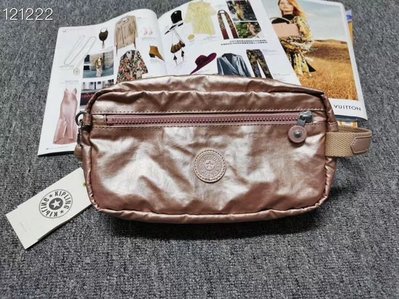 【熱賣精選】 Kipling K13363 金屬粉 猴子包 Agot 多夾層化妝包 手拿包 大容量 盥洗包 旅行出遊