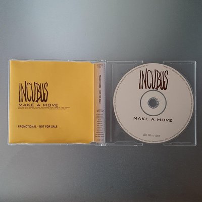 【裊裊影音】INCUBUS-Make a Move（電影Stealth機戰未來主題曲）宣傳單曲CD-SONYBMG 2005年發行