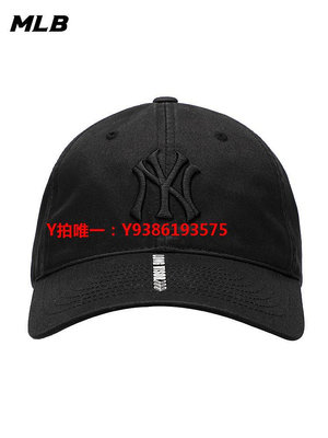 棒球棒MLB鴨舌棒男帽女帽新款NY大標軟頂棒球帽運動帽帽子3ACP5501N