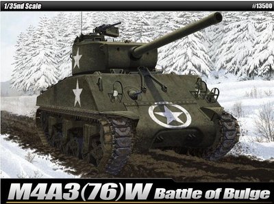 特價愛德美13500 1/35 M4A3（76）W 坦克 拼裝戰車模型