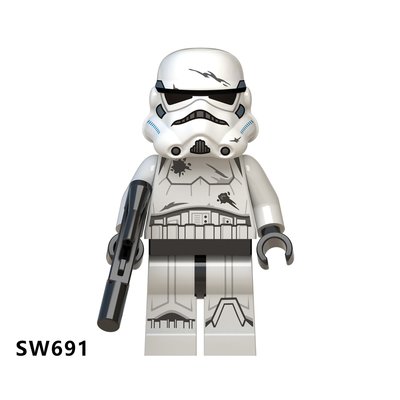 【積木班長】SW691 同款 戰損風暴兵 風暴兵長 暴風兵 星際大戰 風暴兵 袋裝/相容 樂高 LEGO 積木