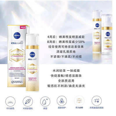 Nivea妮維雅630防曬霜面部隔離敏肌輕薄不搓泥SPF50