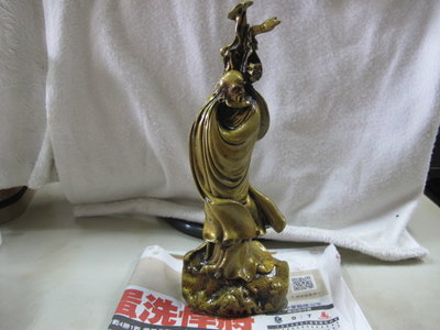二手舖 NO.6728 早期老銅 銅雕 達摩 祖師爺 菩提達摩 佛教禪宗 桌上擺件 老件收藏