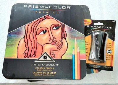 現貨48色+專用削鉛筆機 頂級軟核油性prismacolor色鉛筆