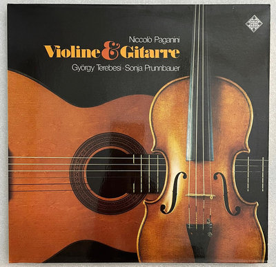 【二手】帕格尼尼 小提琴吉他二重奏 GYORGY TEREBESI LP黑膠 磁帶 CD【廣聚當】-3837