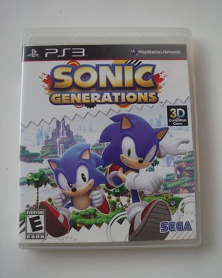 PS3 音速小子 世代 純白時空 英文版 Sonic Generations