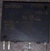 電子開關OMRON歐姆龍Japan日本製SSR超迷你超小超薄固態繼電器DC12v觸發AC75v~264v非新品如照片