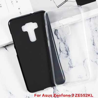 華碩 ZenFone 3 ZE552KL 手機殼黑色透明軟 TPU 矽膠全保護套適用於華碩 ZenFone 3 ZE55－極巧３C