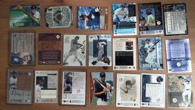 免運~正版美國MLB紐約洋基Yankees 永遠的隊長Derek Jeter基特 珍藏球卡20張一起出售～