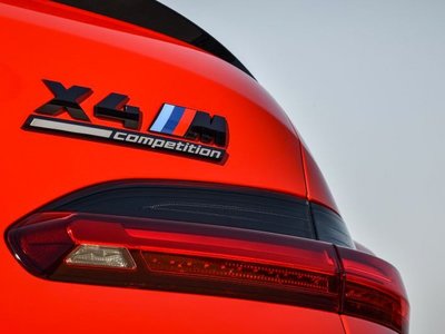 【樂駒】BMW X4M F98 Competition 原廠 高光黑 字標 貼紙 外觀 精品 後車廂