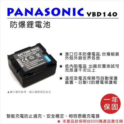 ROWA樂華  PANASONIC VBD140(DU14) 副廠鋰電池