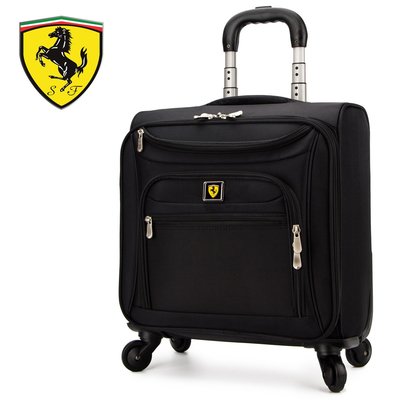 【上品居家生活】Ferrari 法拉利 萬向輪款 16吋 筆記型電腦/筆電用 登機箱/行李箱/拉桿箱/拉杆箱/旅行箱