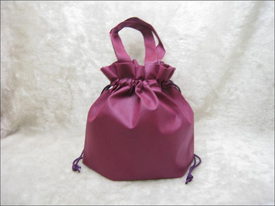 餐袋便當袋(不織布束口)(27*24)-BAG-031 深紫色