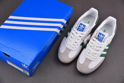 Adidas Originals Samba OG 白 綠 IG1024 桑巴舞 德訓 運動 板鞋 【GL代購】
