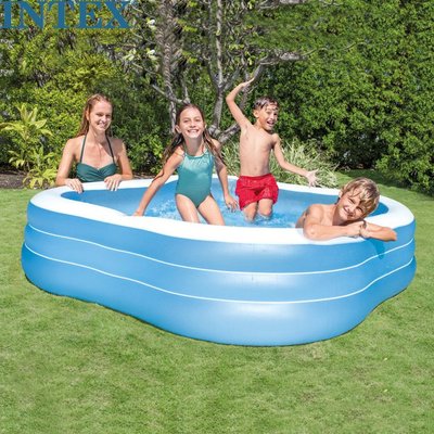 INTEX57495 大型游泳池 加高加大加厚嬰幼兒童戲水游泳池
