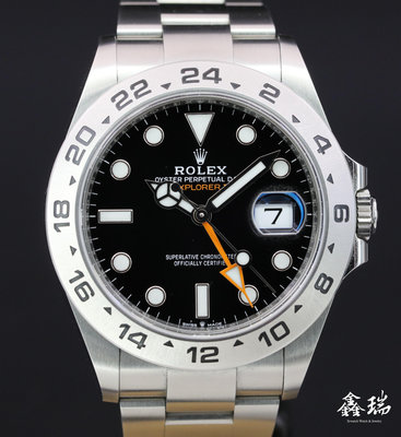【鑫瑞鐘錶】95成新 Rolex 勞力士 Explorer II 226570 新款探險家二號 黑面 不鏽鋼 42mm 兩地時間 盒單全 2023