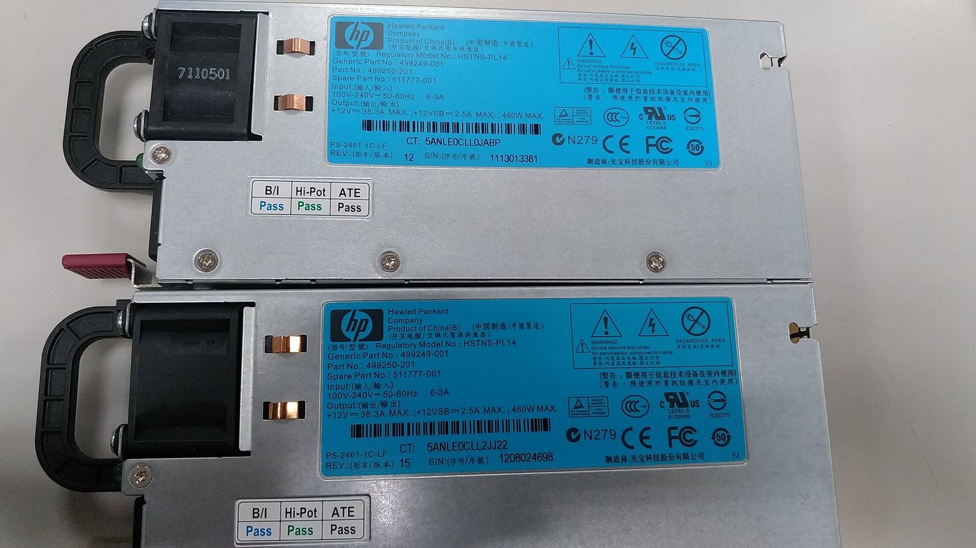 微風3c】 HP伺服器Power Supply HSTNS-PL14 460W G6 G7 G8 499249-001