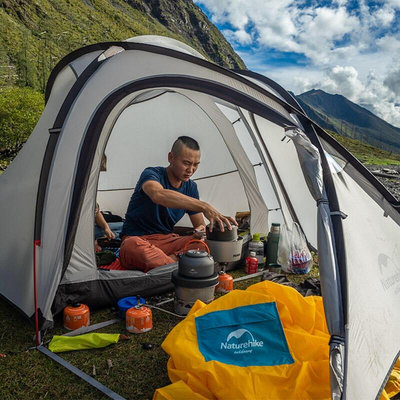 Naturehike挪客 海比超輕一室一廳帳篷戶外3-4人登山露營野營防雨