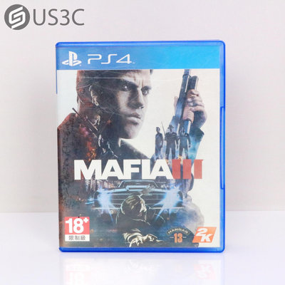 【US3C-高雄店】【一元起標】Sony PS4 四海兄弟3 中文版 Mafia III 遊戲片 實體遊戲片 二手遊戲片