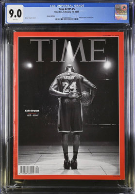 Time Kobe Bryant Cover 時代雜誌 小飛俠紀念封面 CGC鑑定 9分 POP1