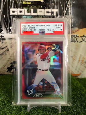 2021 Bowman Sterling Juan Soto Recollections Red Refractor Auto /5