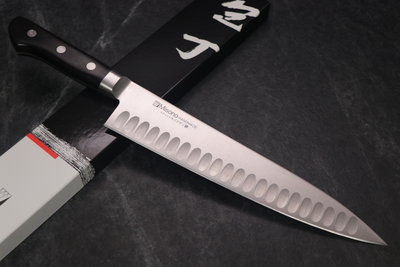 💖 Misono💖【 不銹鉬鋼 雙氣孔牛刀 24cm】日本製  廚房刀具 八煌刃物