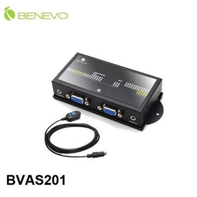 【MR3C】缺貨 含稅附發票 BENEVO BVAS201 UltraVideo 2埠螢幕切換器(D-sub,音效)