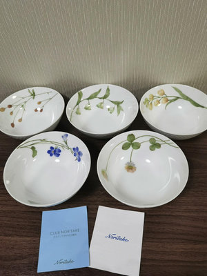 z日本回流瓷器，斯里蘭卡則武Noritake釉下彩繪五色花大碗