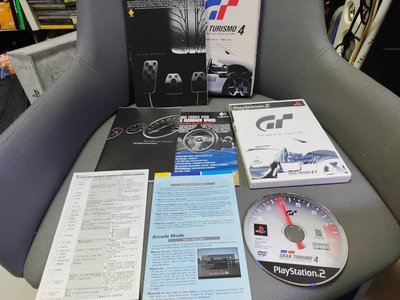 絕版懷舊經典PS2原版遊戲 跑車浪漫旅4 GRAN TURISMO4 初回中文版 限定版 書房
