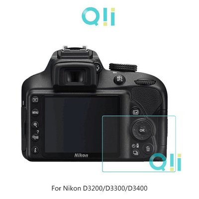 現貨到 Qii Nikon D3200/D3300/D3400 螢幕玻璃貼 兩片裝 相機保護貼 相機螢幕保護貼 防刮