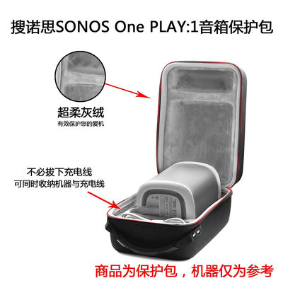 【熱賣下殺價】收納盒 收納包 適用于SONOS搜諾思PLAY:1音響保護包SONOS One SL音箱收納盒手提