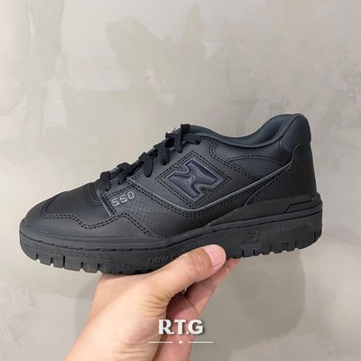 【RTG】NEW BALANCE 550 NB550 BB550BBB 黑色 全黑 皮革 抗菌鞋墊 復古 拼接 男女鞋