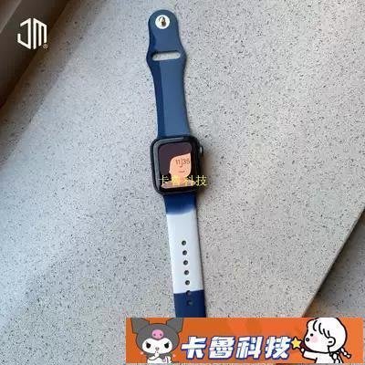 【熱賣精選】適用apple watch6錶帶iwatch5代se蘋果手錶錶帶矽膠運動44/42mm/40/38男女4代1