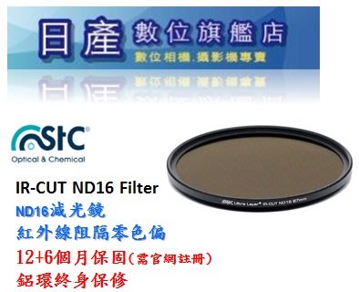 【日產旗艦】STC 46mm 43mm IR-CUT ND16 (4-stop) 減4格 減光鏡 零色偏 公司貨