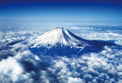 M81-830 絕版迷你1000片日本進口拼圖風景 空拍富士山雲朵圍繞