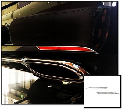 圓夢工廠 Benz 賓士 W222 S350 S400 S450 S600 2017~2020 後保險桿 鍍鉻銀後霧燈框