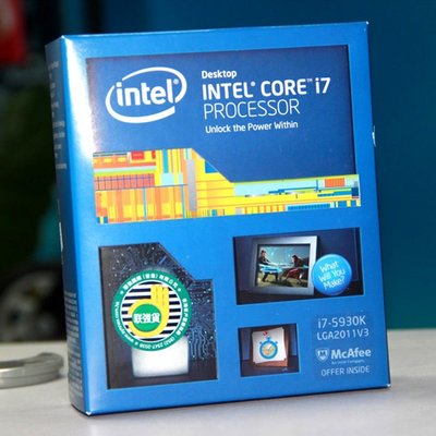 5Cgo【權宇】神機套餐五 Intel i7 5930K盒装CPU 6核12線程+華碩X99-DELUXE2主機板 含稅