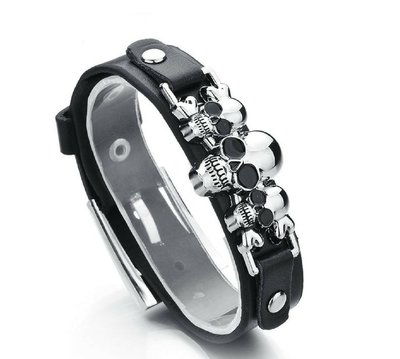 韓潮時尚中性龐克風復古皮帶式手環 手鍊(Z147/Z145)