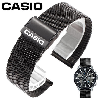 卡西歐手錶帶原裝鋼帶  男女EFR-303L EQB-501 506劍魚精鋼錶鍊20