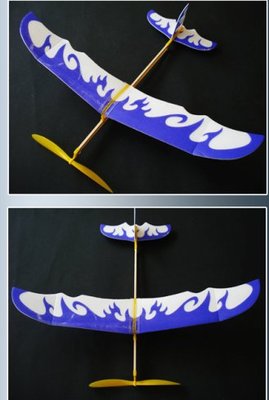 【夜市王】雷鳥橡皮筋動力飛機模型 拼裝非遙控 固定翼 超大滑翔機 雷鳥29元