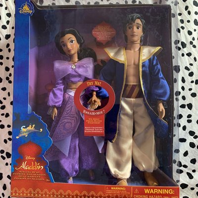 Disney迪士尼阿拉丁+茉莉公主唱歌芭比娃娃禮盒